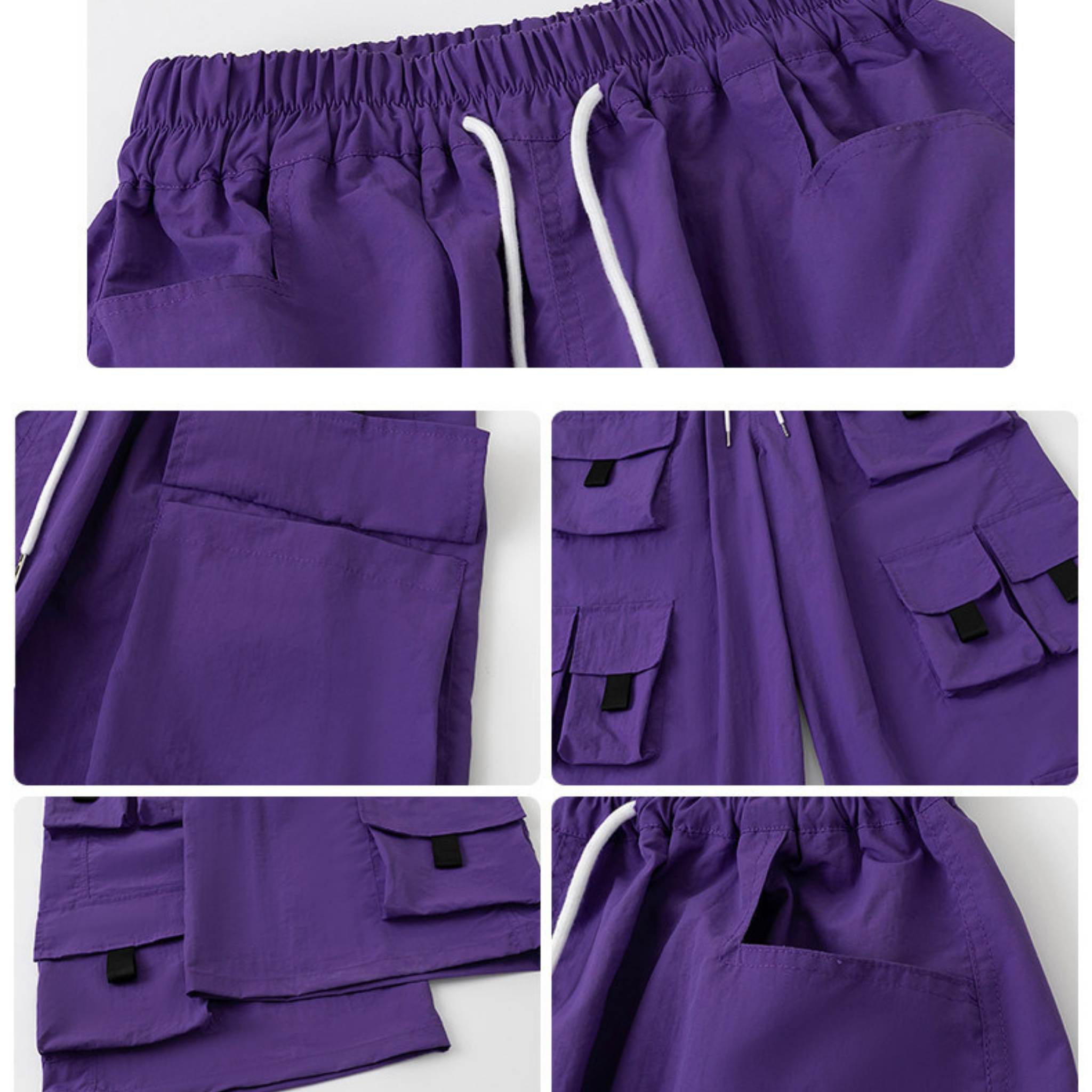 STREET ブラックグラフィック パープルカーゴセットアップ キッズダンス衣装