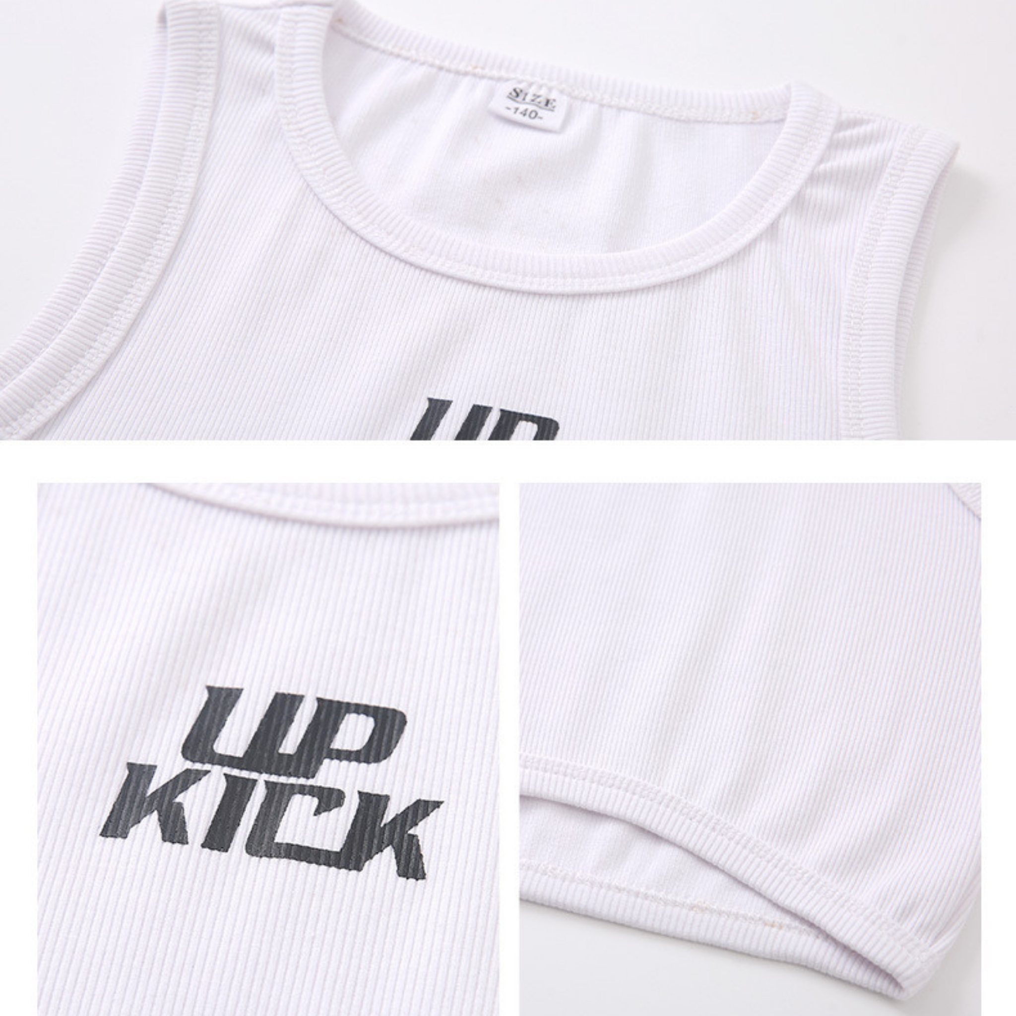 HIPHOP メタリックシルバー カーゴセットアップ キッズダンス衣装