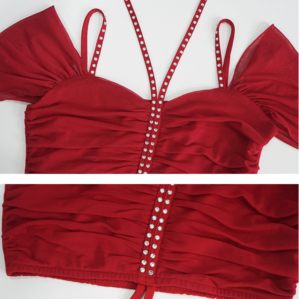 ベリーダンス　レッスンウェア　レイヤードパンツスタイル