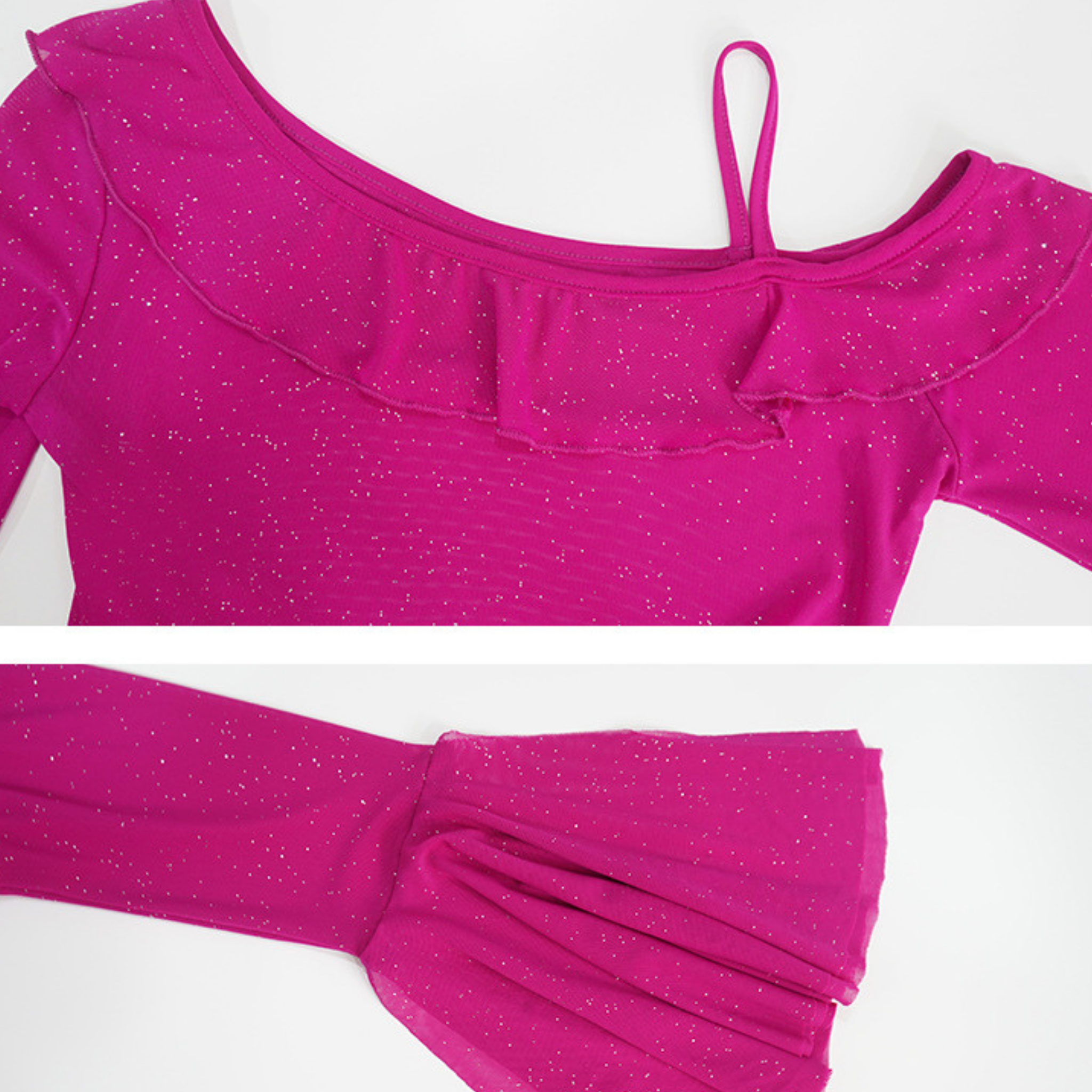 ベリーダンス　レッスンウェア　スパンコール