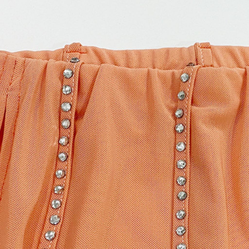 ベリーダンス　レッスンウェア　パフスリーブ