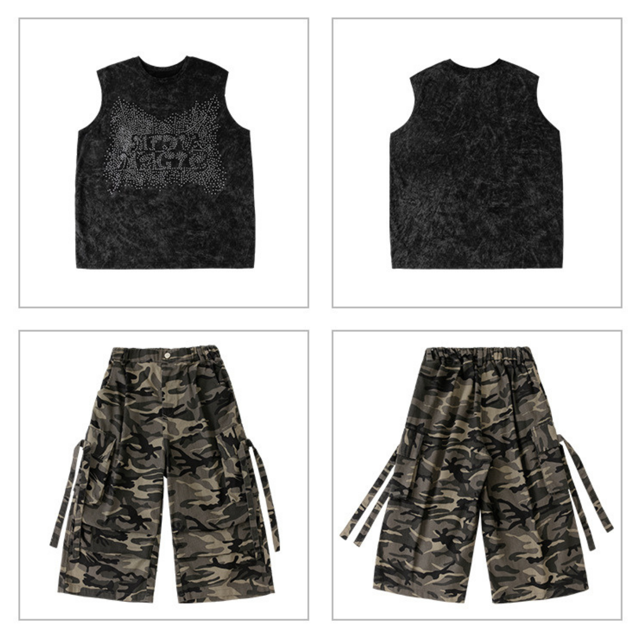 STREET ブラックストーン カモフラージュセットアップ キッズダンス衣装