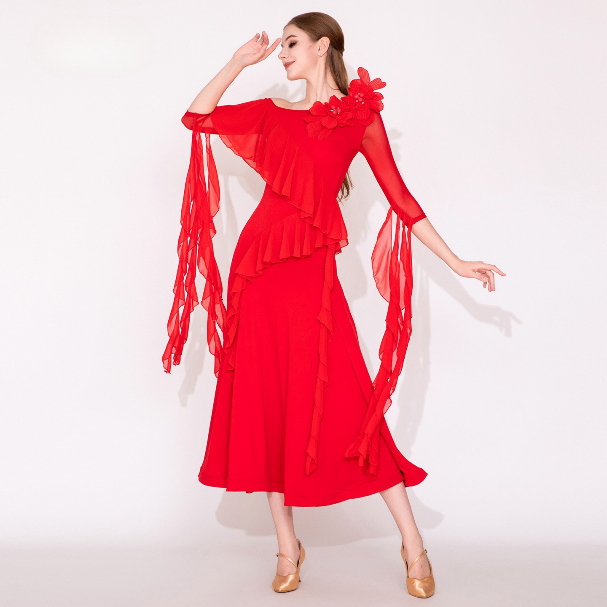 社交ダンス　スタンダードモダン　ドレス　　MY941