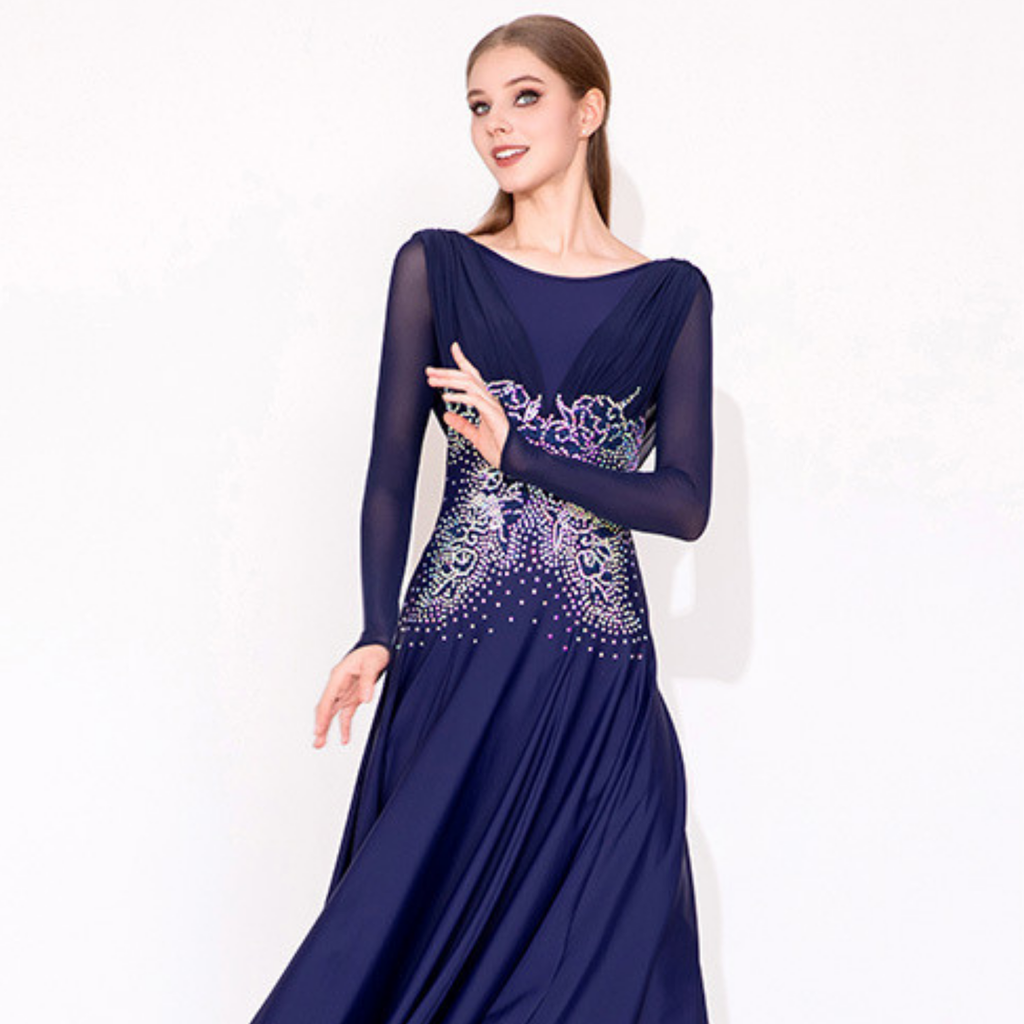 社交ダンス　スタンダードモダン　ドレス　　MY942