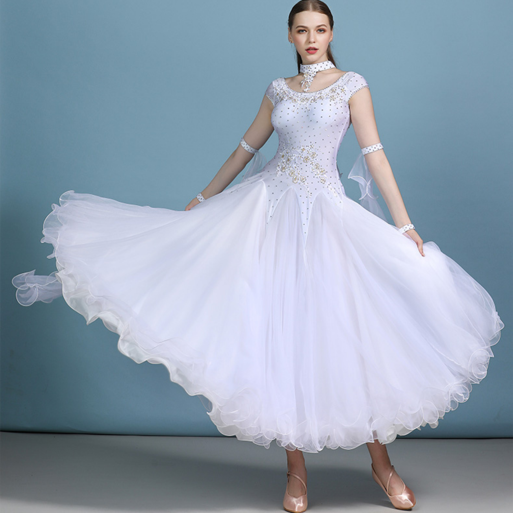 社交ダンス　スタンダードモダン　ドレス　　MY819