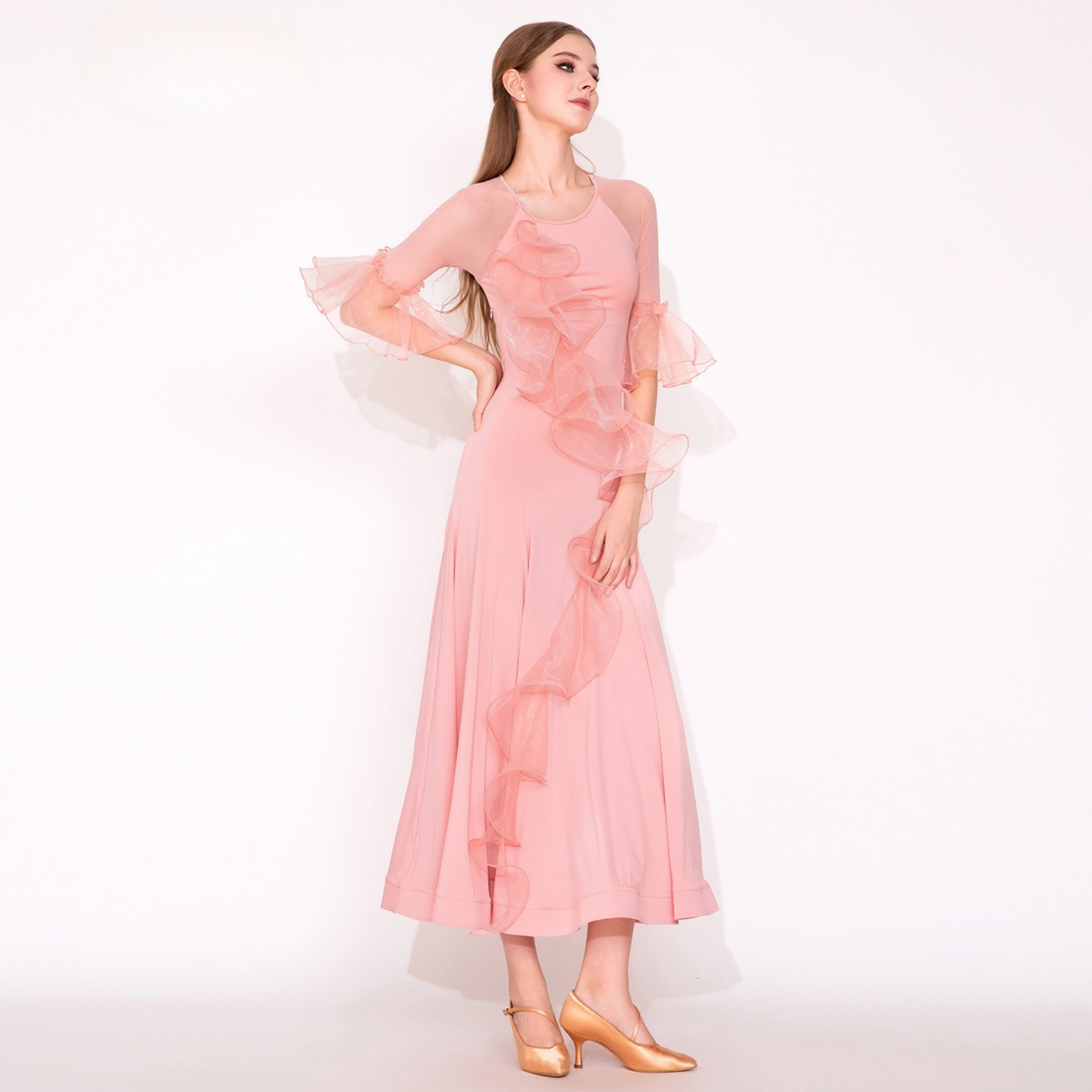 社交ダンス　スタンダードモダン　ドレス　　MY937