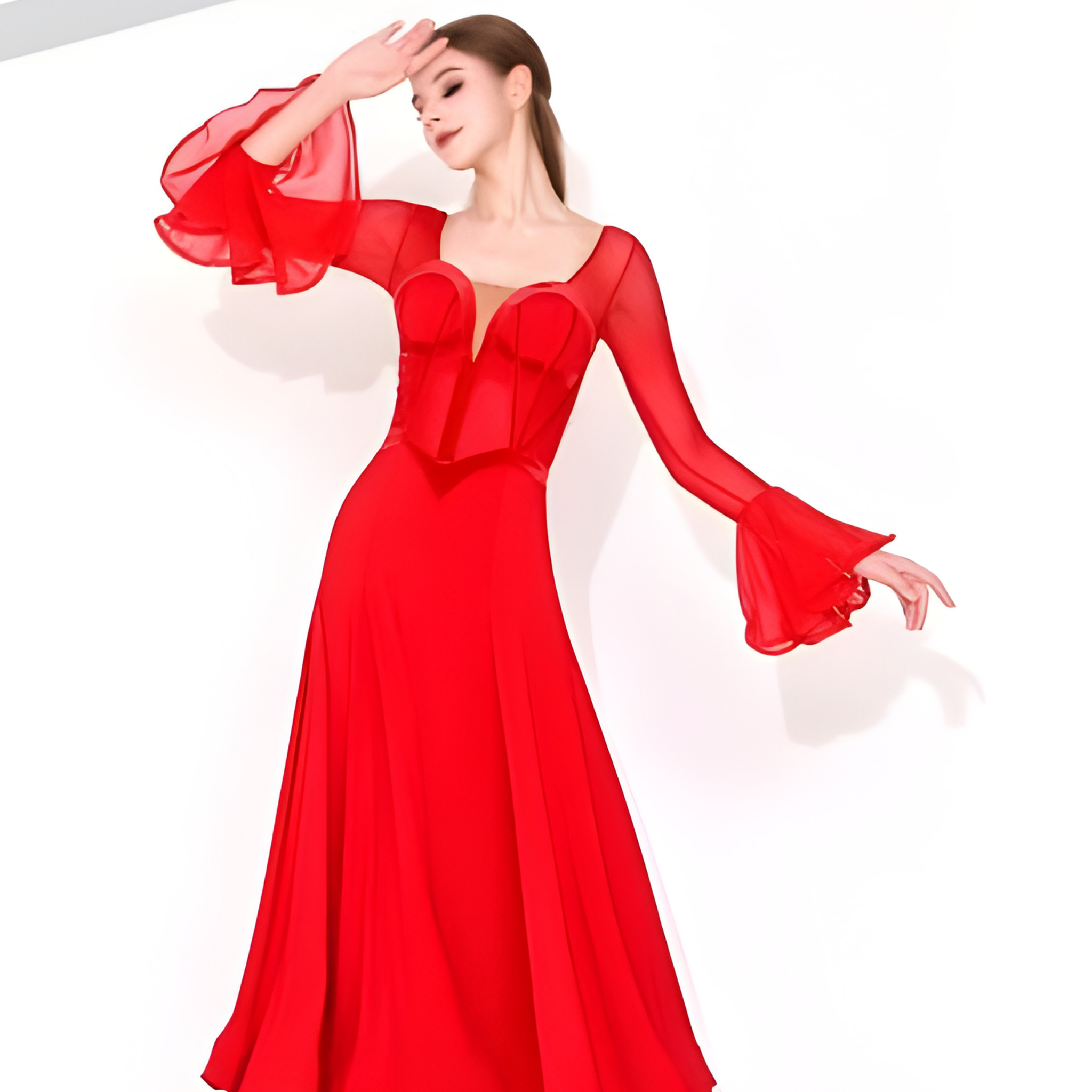 社交ダンス　スタンダードモダン　ドレス　　MY939