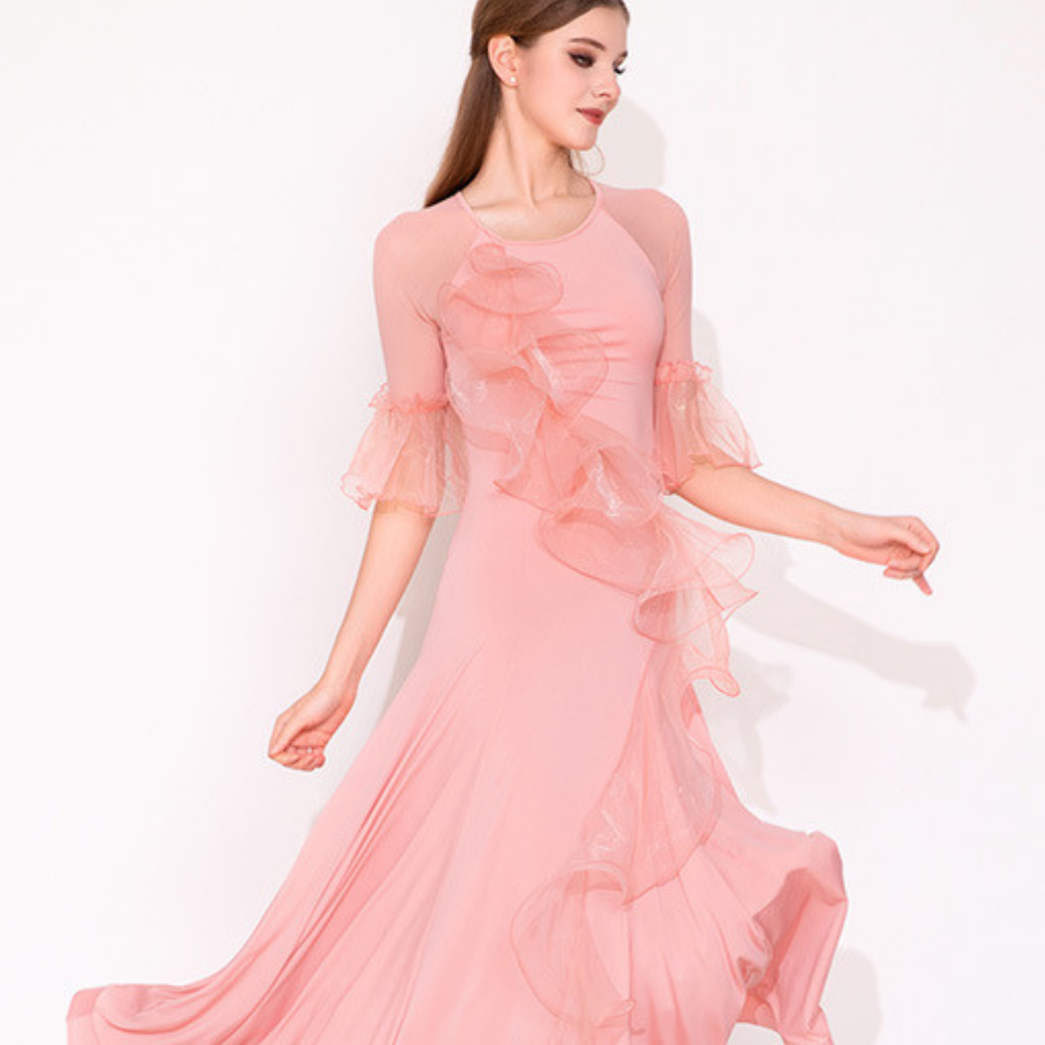 社交ダンス　スタンダードモダン　ドレス　　MY937