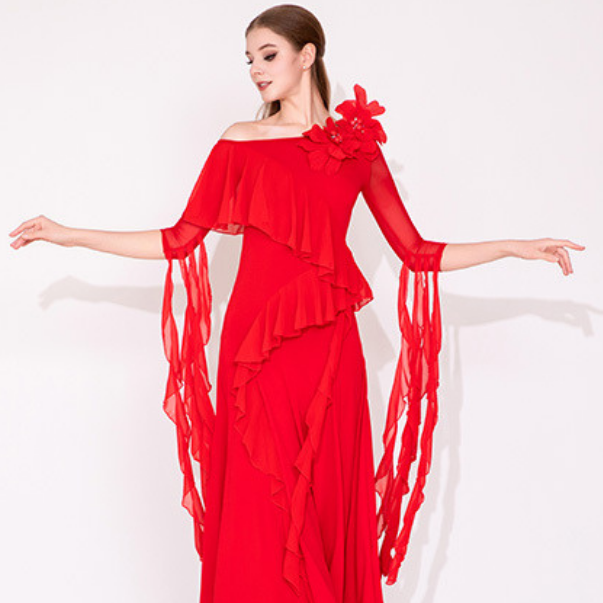 社交ダンス　スタンダードモダン　ドレス　　MY941