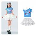 GIRLS カラートップス フリルスカートセットアップ キッズダンス衣装
