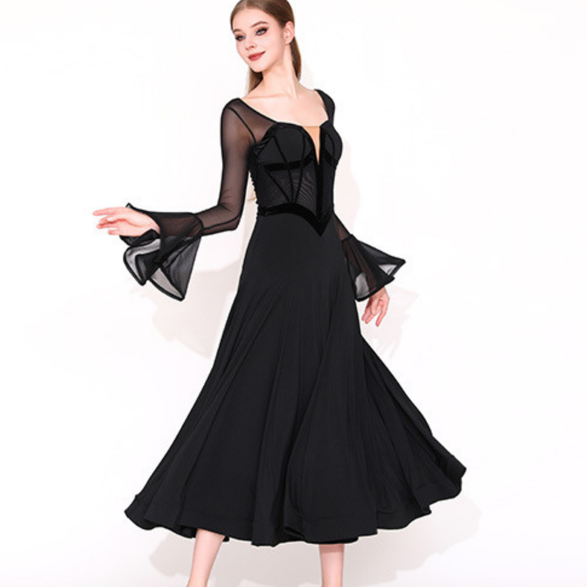 社交ダンス　スタンダードモダン　ドレス　　MY939