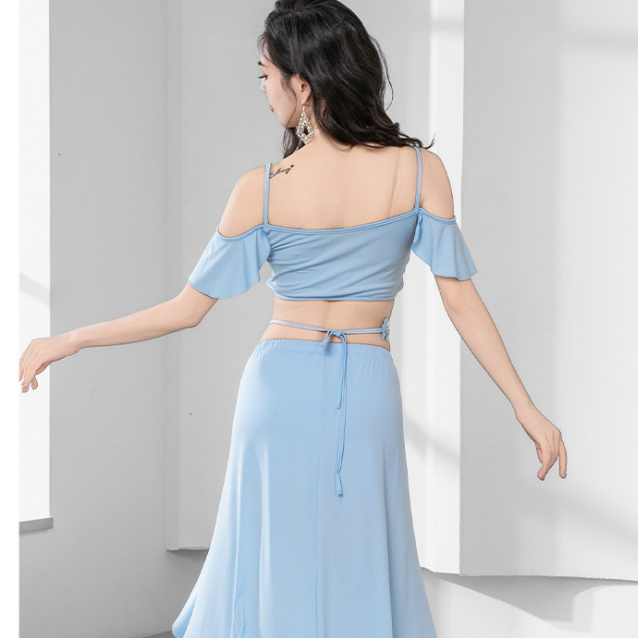 ベリーダンス　レッスンウェア　フラワーペタル