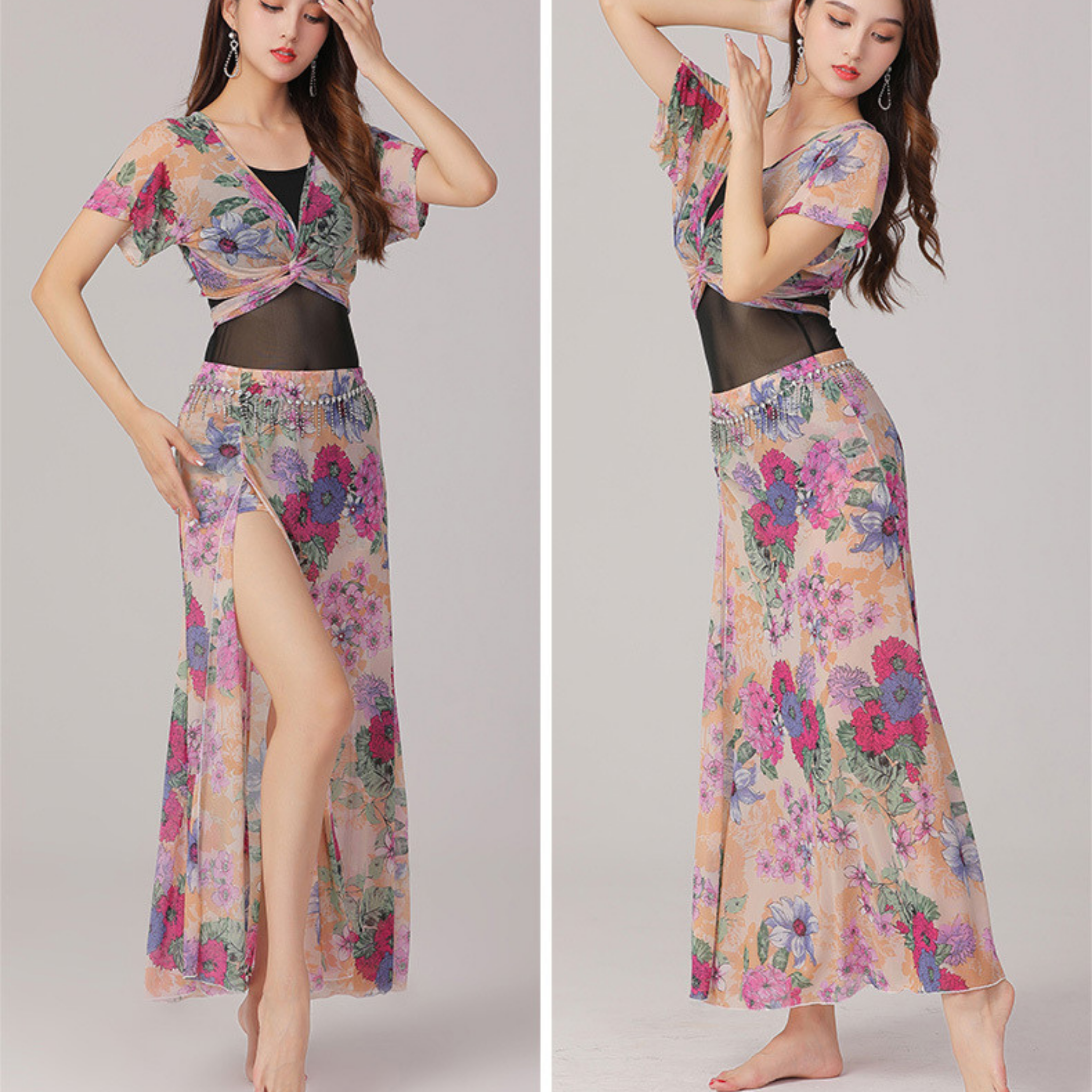 ベリーダンス　レッスンウェア　スリースタイルオプション