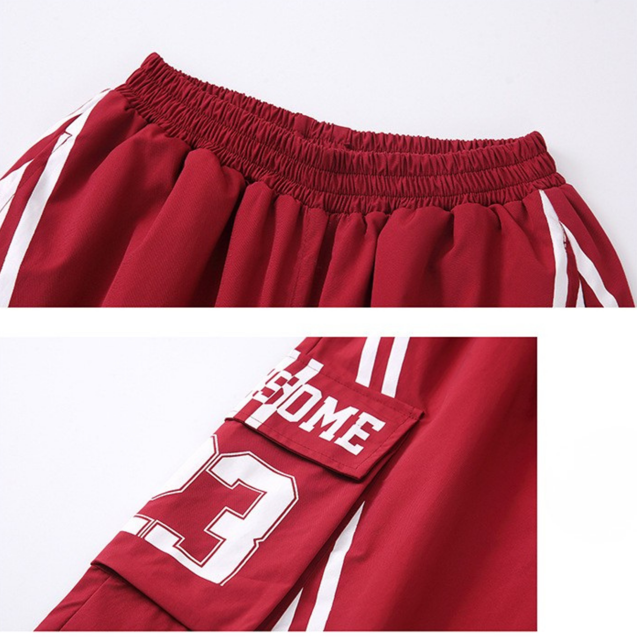 HIPHOP ブラックスタッズ レッドセットアップ キッズダンス衣装