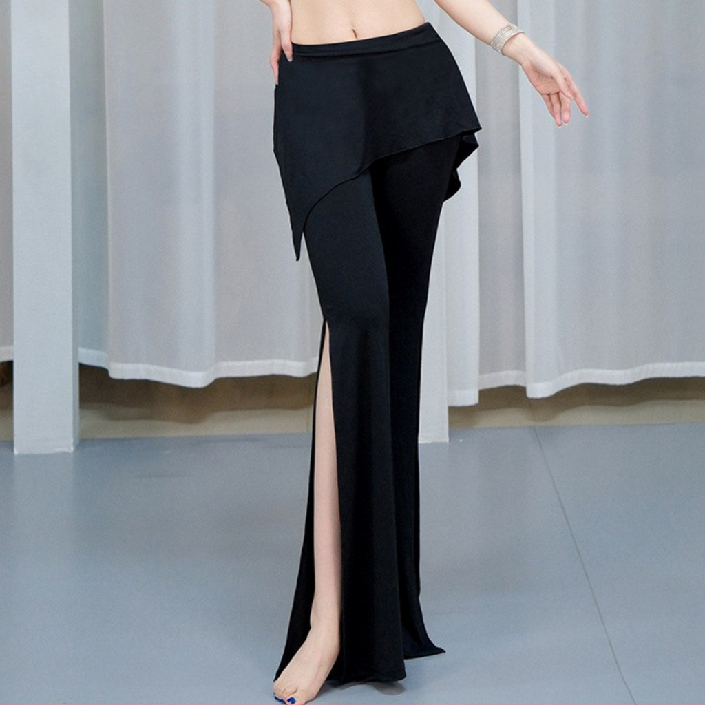 ベリーダンス　レッスンウェア　レイヤードパンツスタイル