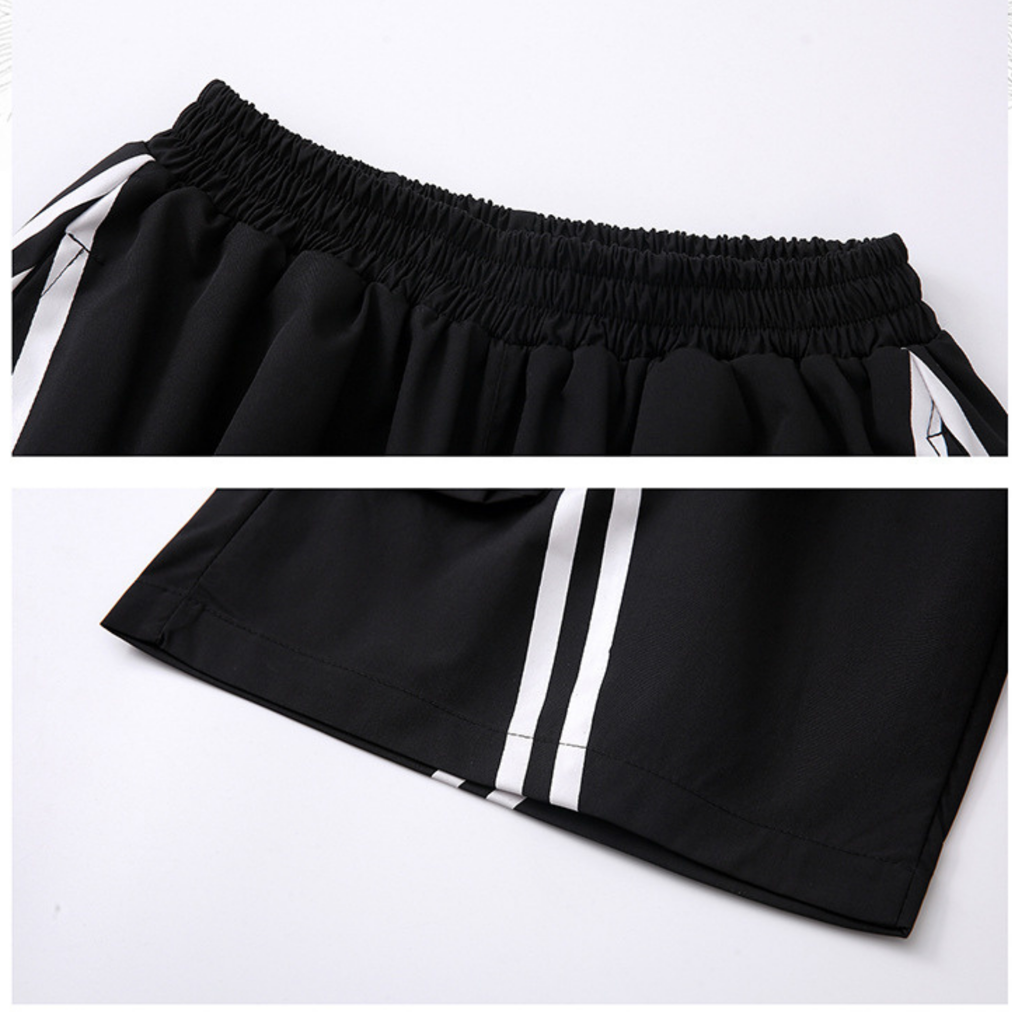 HIPHOP イエローストライプ ハーフパンツセットアップ キッズダンス衣装