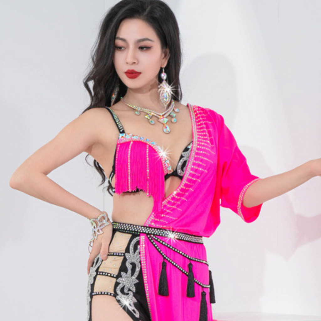 ベリーダンス　コスチューム　２WAY　ハーフドレス付き